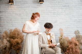 デザイナーズスタジオでフォトウェディング