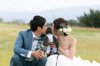 愛犬と一緒に♡