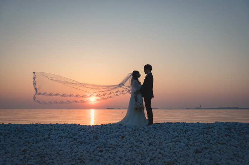 ロングベールをあわせて