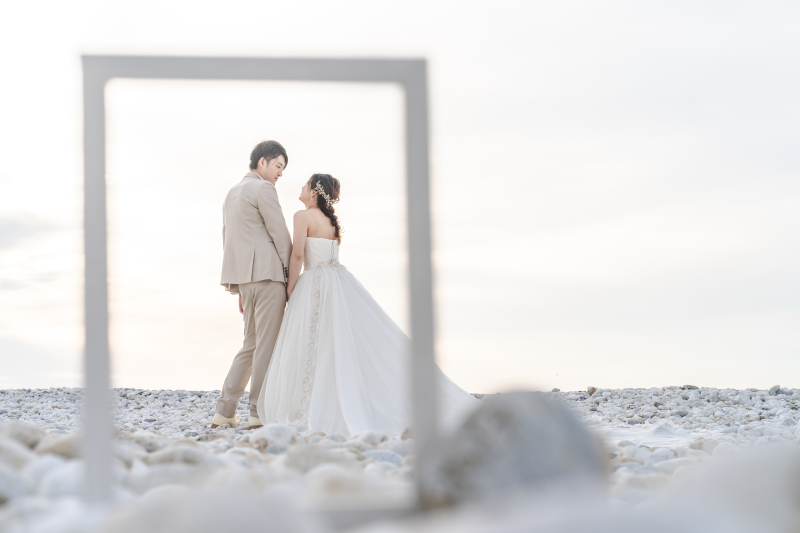 少しずつ沈む夕日