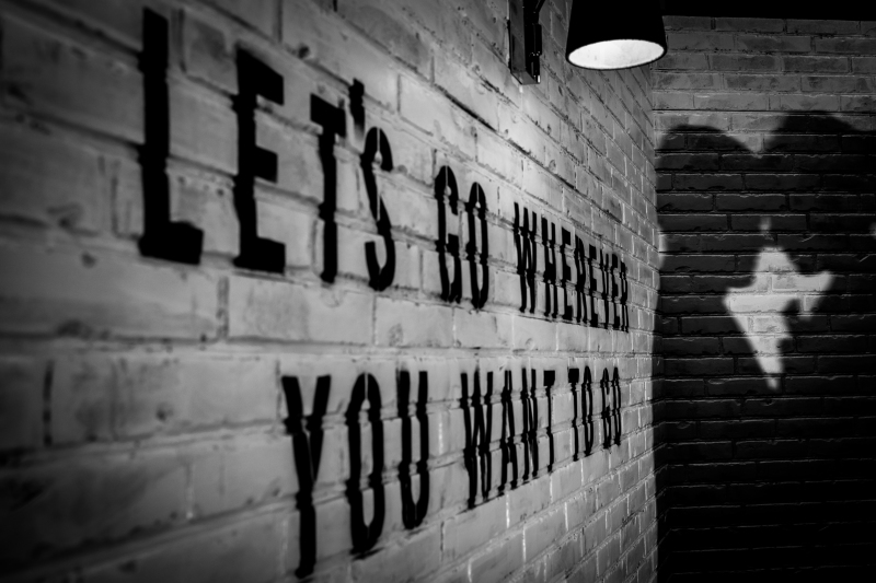 背景と影を使用しての撮影