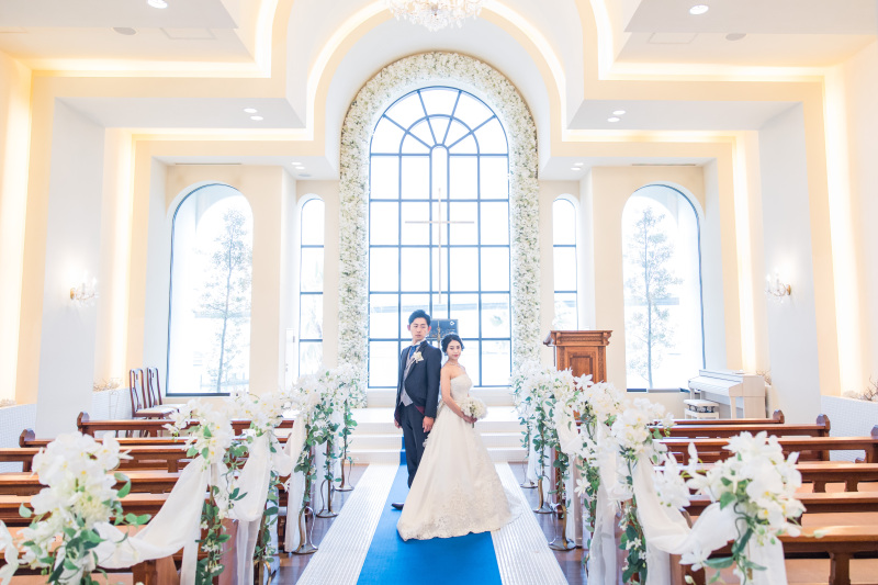 マリンカラーのバージンロード