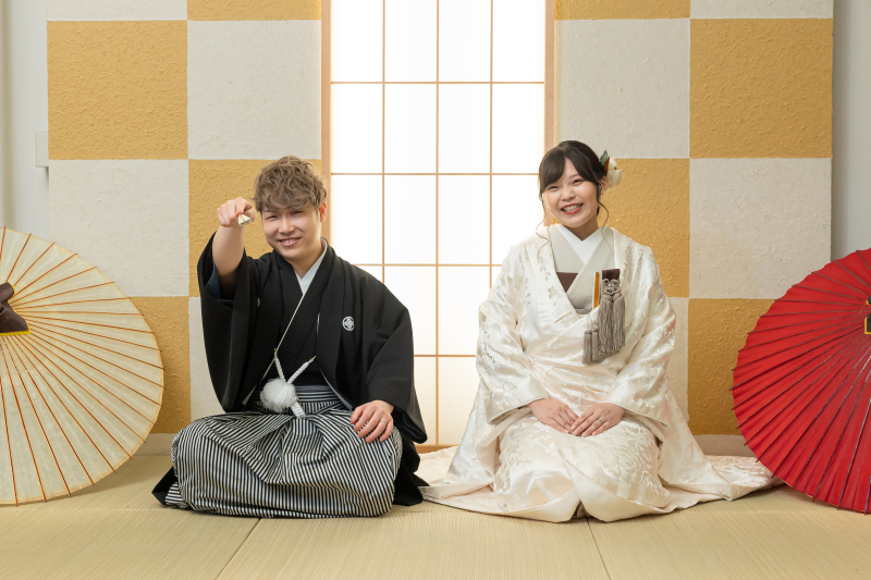 ふたりらしい笑顔で