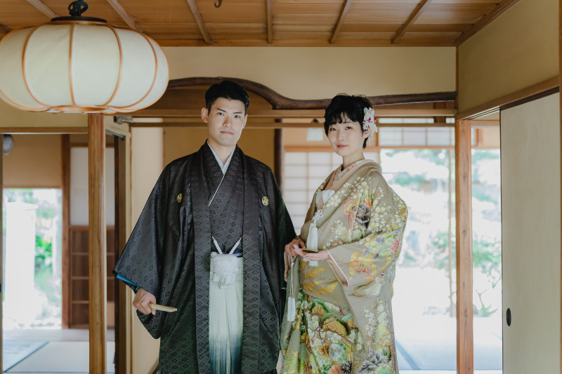 歴史感じる和館での撮影から