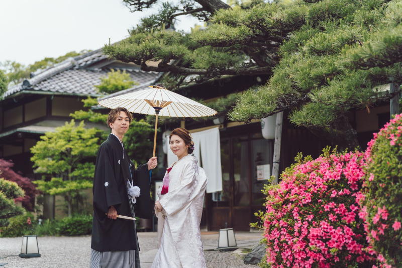 和装が合う五風荘にて