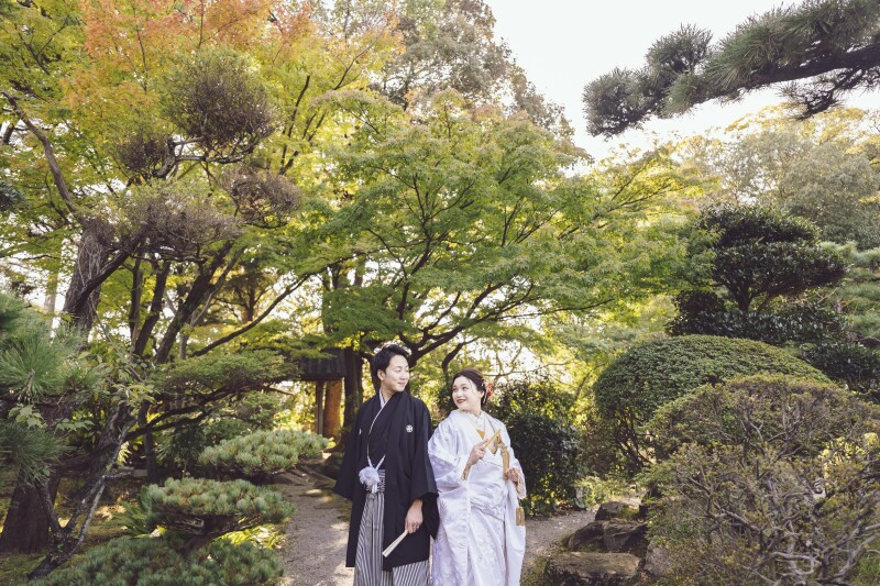 少しずつ色づく紅葉