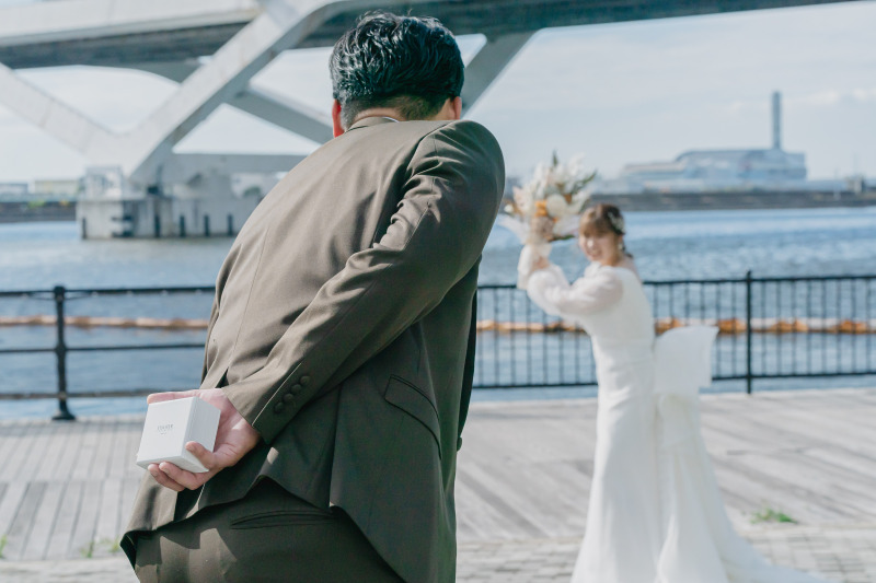 プロポーズショットと思いきや・・