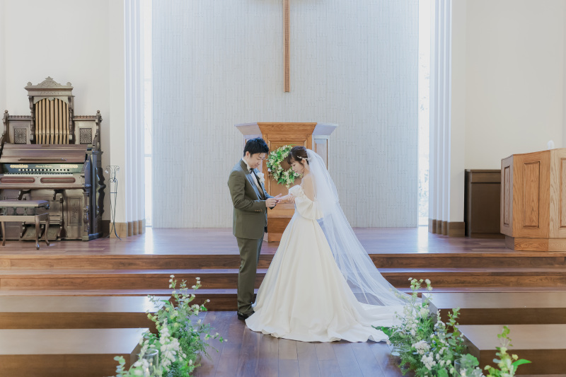 指輪交換ショット