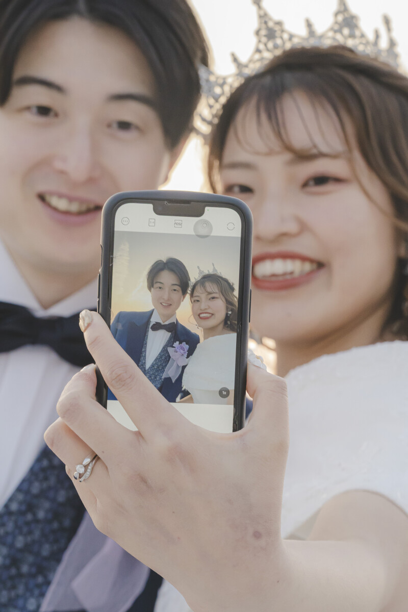 自然体な笑顔も