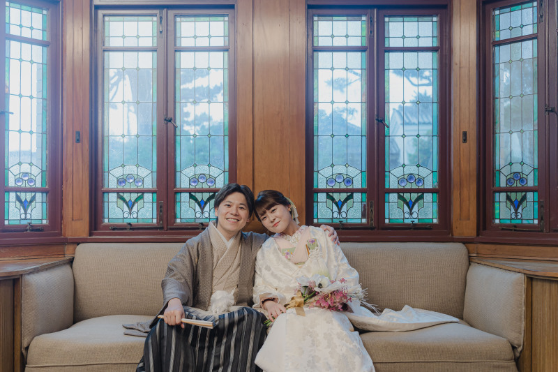 洋館でもステキに和装撮影