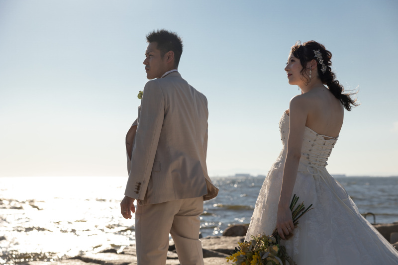 キラキラ光る海