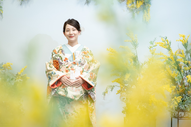 華やかな色打掛