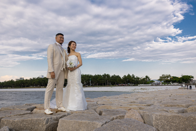 夕暮れ前のビーチ