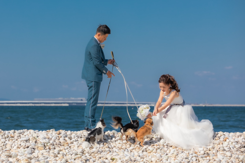 海辺ギリギリまで一緒に撮影が出来ちゃう☆