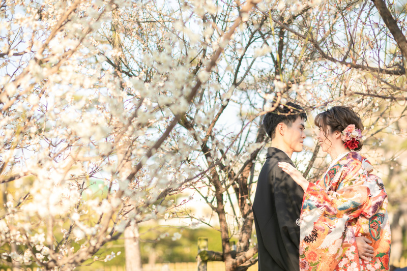 DRESS AND STYLESりんくう店_庭園で撮影できる