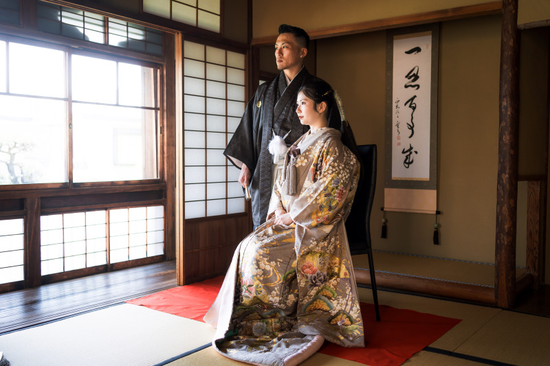 DRESS AND STYLESりんくう店_庭園で撮影できる