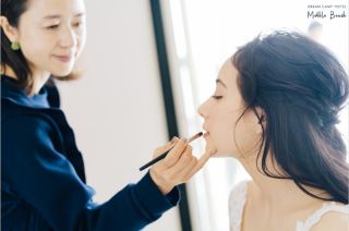 新婦メイクリハーサル