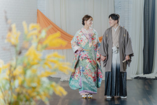 DRESS AND STYLESりんくう店_【和装】お天気に左右されない安心のスタジオフォト♪