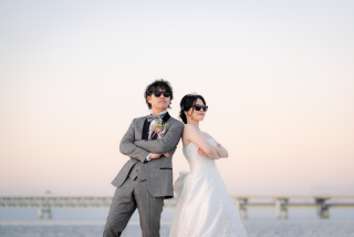 DRESS AND STYLESりんくう店_【洋装】海・公園・サンセット_ロケーションにもドレスにもこだわる