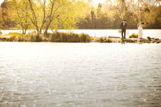 大阪でのロケ撮影、お二人の空気感を大切に撮影