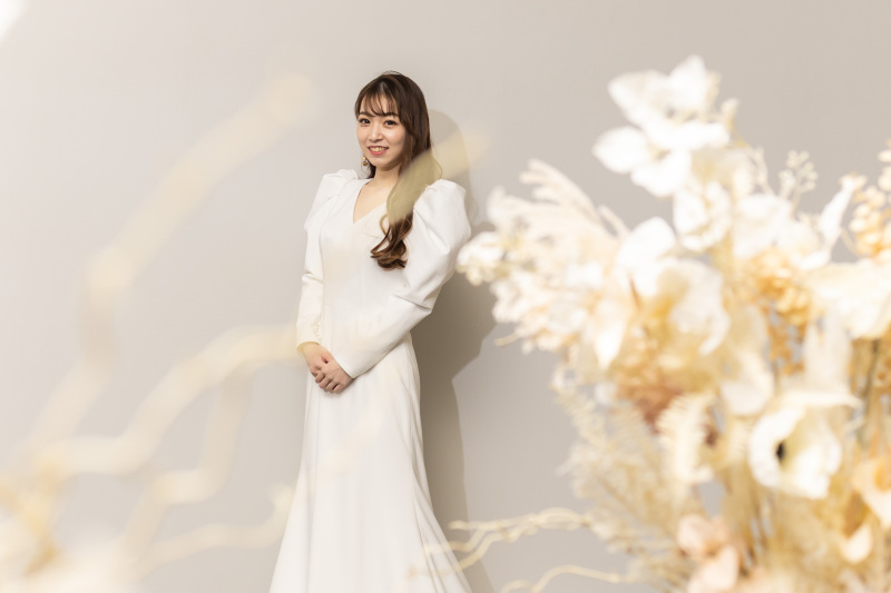 あの【A by hatsuko endo】のウェディングドレスで写真が撮れる!