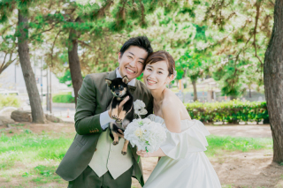【ペットもOK★データ150カット付】大切な家族とおさんぽロケフォト♪今だけスタジオ撮影も付いてくる　