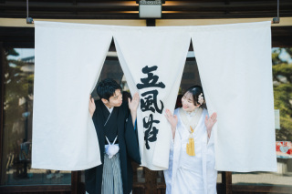 スタジオ撮影付【日本庭園 / 歴史的建造物】で気品溢れる和装フォト！データは大満足150カット♪