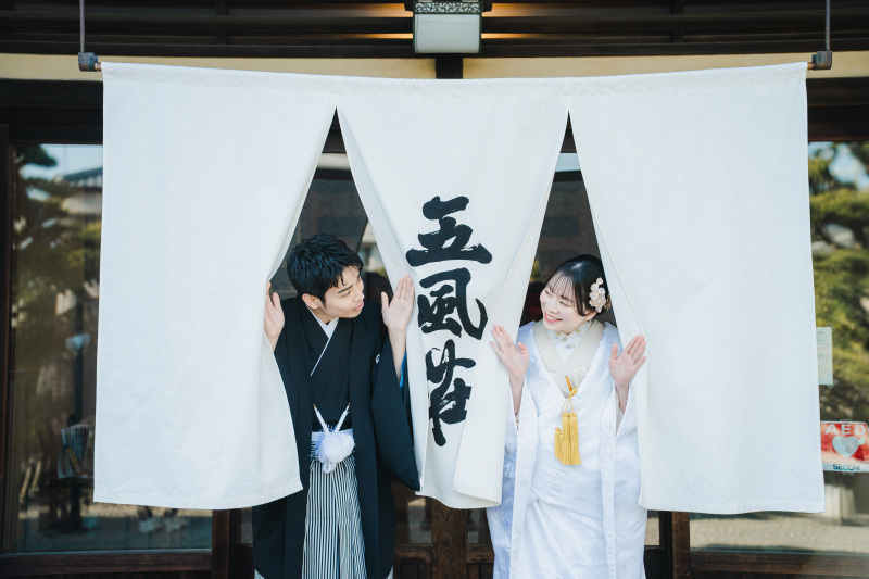 スタジオ撮影付【日本庭園 / 歴史的建造物】で気品溢れる和装フォト!データは大満足150カット♪