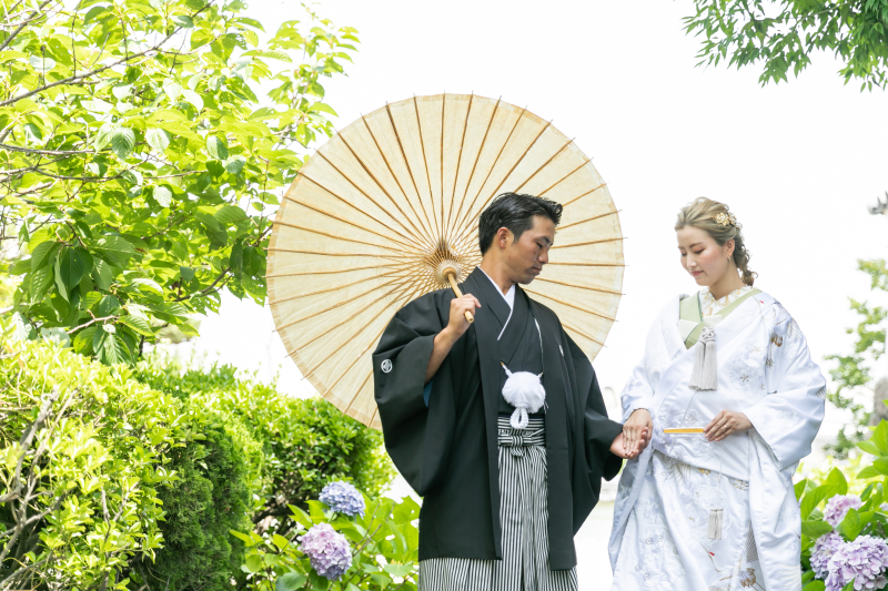 【洋装1点&和装1点】どちらも撮るならコレ!新郎新婦衣装2点プラン・スタジオ&ロケフォトプラン