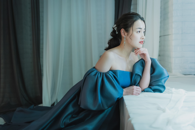 あの【A by hatsuko endo】のウェディングドレスで写真が撮れる!