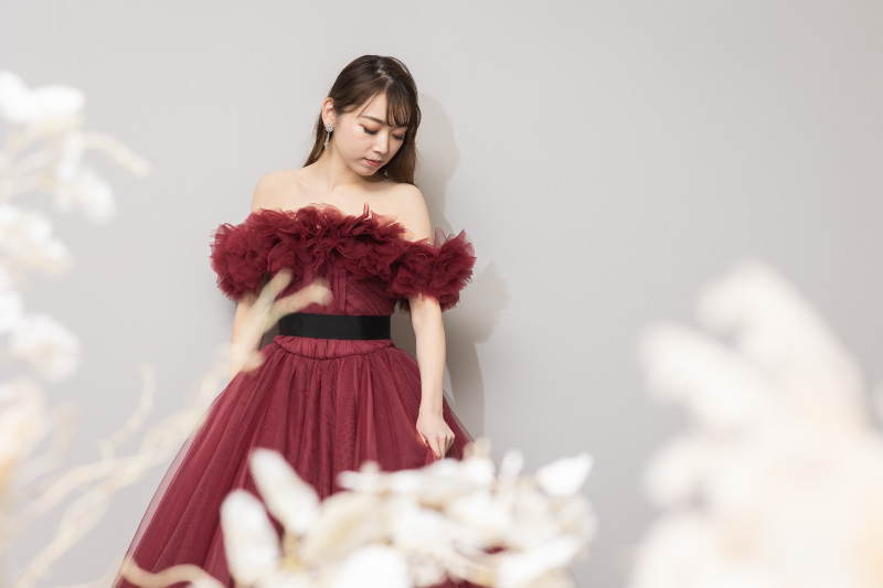 夢の【A by hatsuko endo】のカラードレスで写真が撮れる 100カットデータ付き