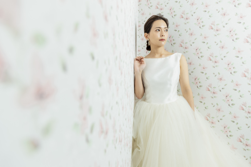 あの【A by hatsuko endo】のウェディングドレスで写真が撮れる!