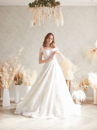 050058インポート　オフショルダーグリッタードレス11号