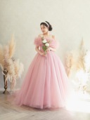 Drerichオリジナル グリッターピンク2wayドレス