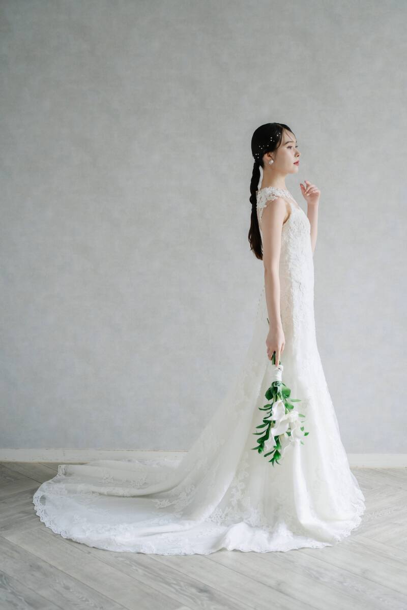 PRONOVIAS レーススレンダードレス