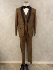 ブラウン3ピース　M