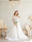 050251インポート　3wayオフショルダーAラインドレス