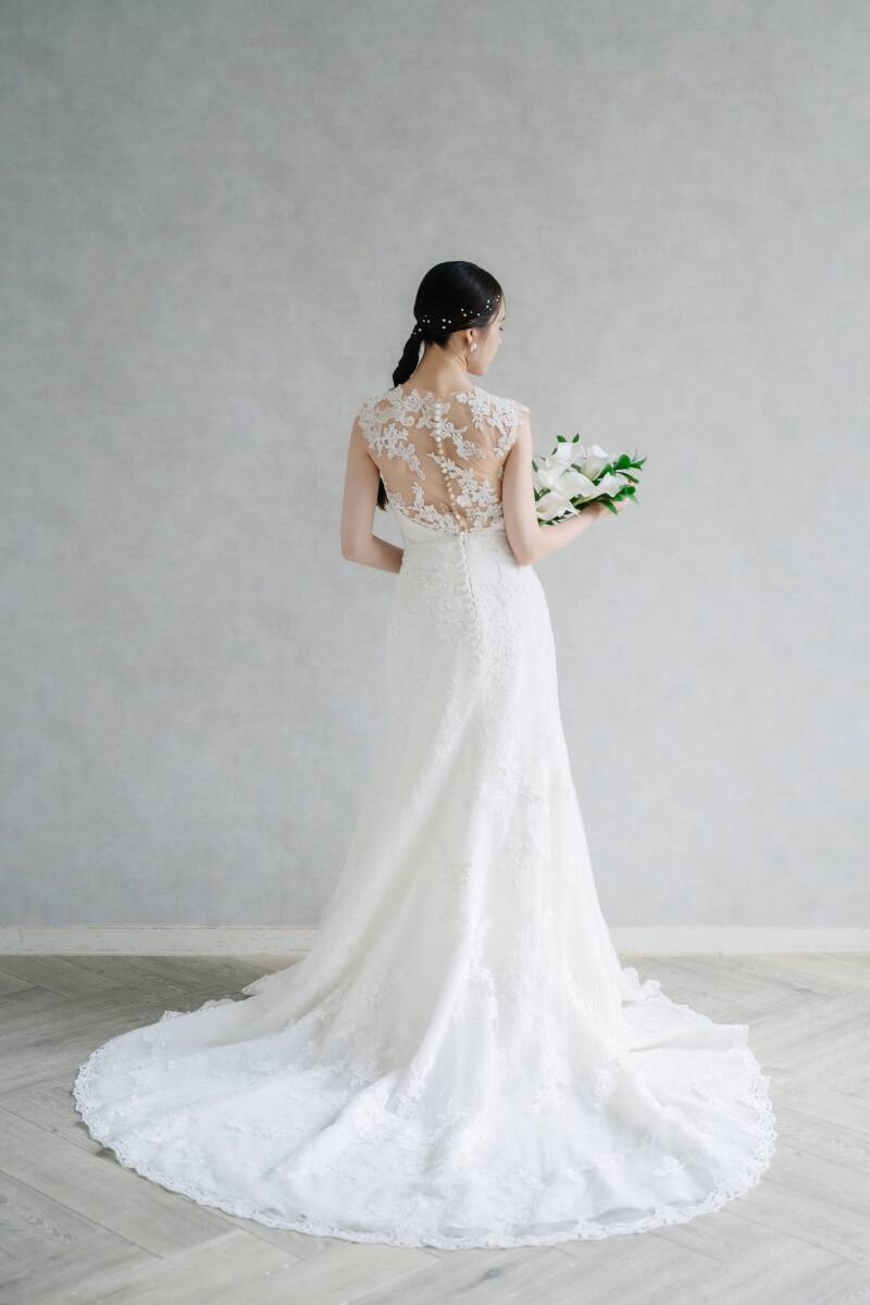 PRONOVIAS レーススレンダードレス