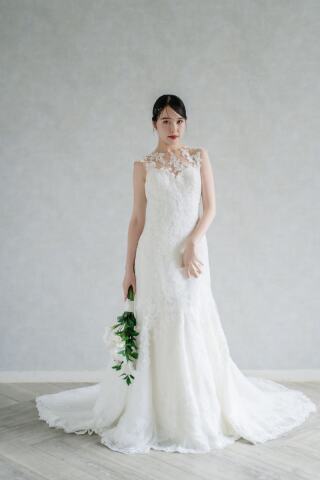 PRONOVIAS レーススレンダードレス