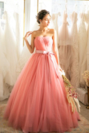 001800 スモーキーピンクチュールシンプルベアドレス