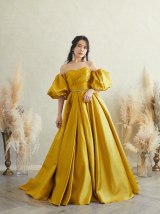 Drerichオリジナル　 マスタードイエロー2wayドレス