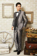 光沢ダークグレータキシード