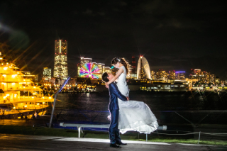 大さん橋ナイトウェディングフォト！