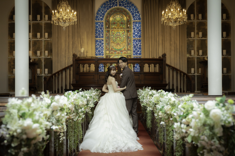 チャペルウェディングフォト♡