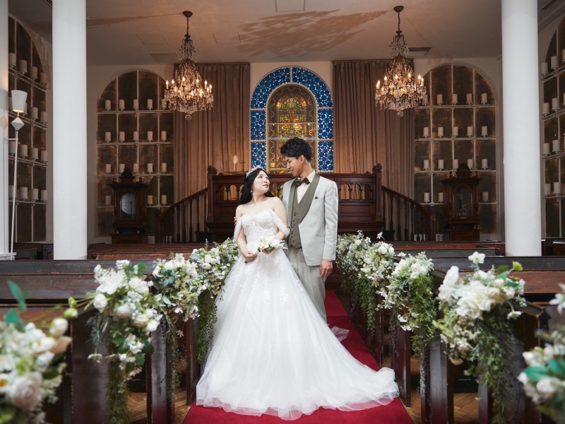 教会＆スタジオでワンちゃんと一緒に♡