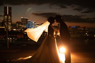 大さん橋ナイトフォト＆万国橋ウェディングフォト