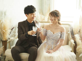 小物たくさんっスタジオウェディングフォト♡