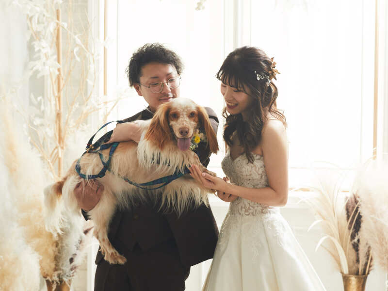 ワンちゃんも笑顔