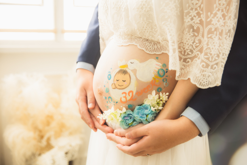 立体フラワー＆マタニティペイント★