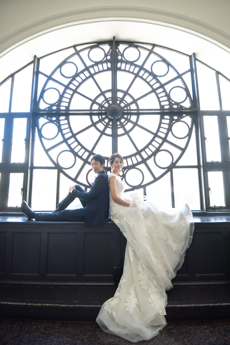 背中合わせに♡